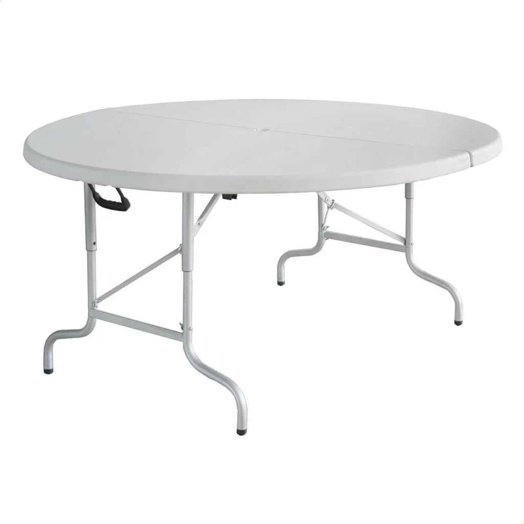 Mesa Maleta Redonda Polietileno · Aranaz