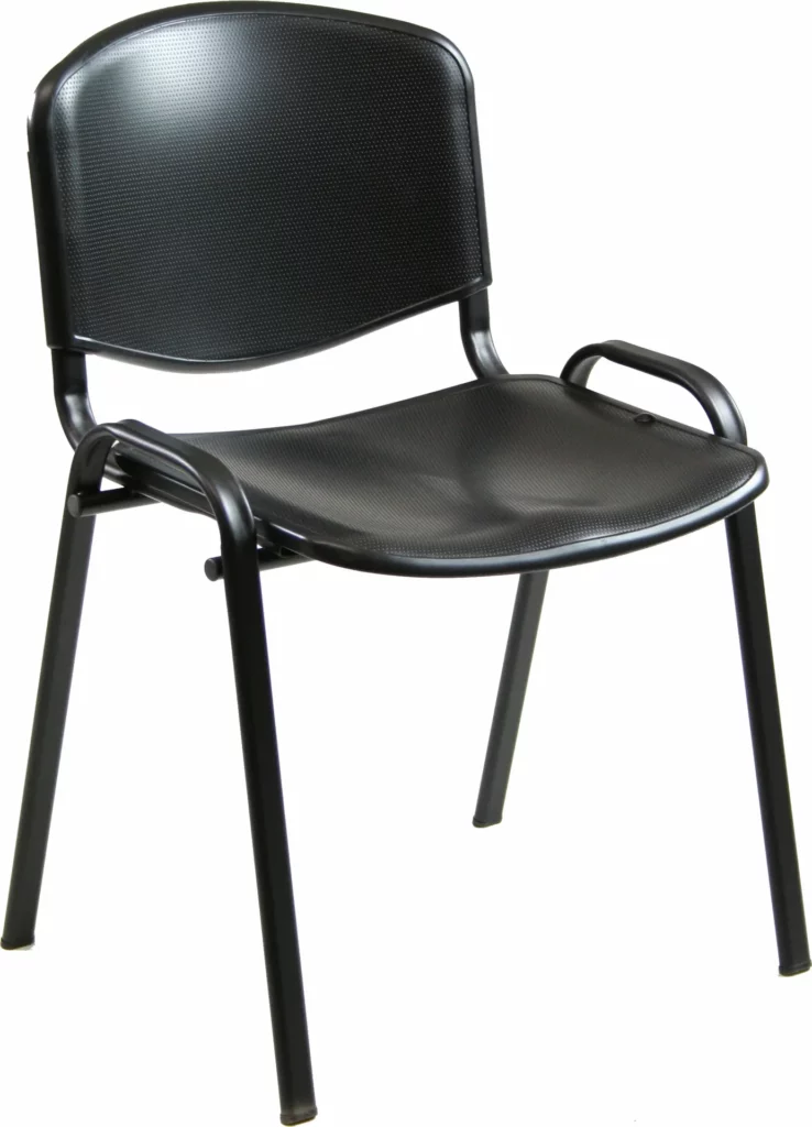 Silla confidente plástico Negra · Aranaz