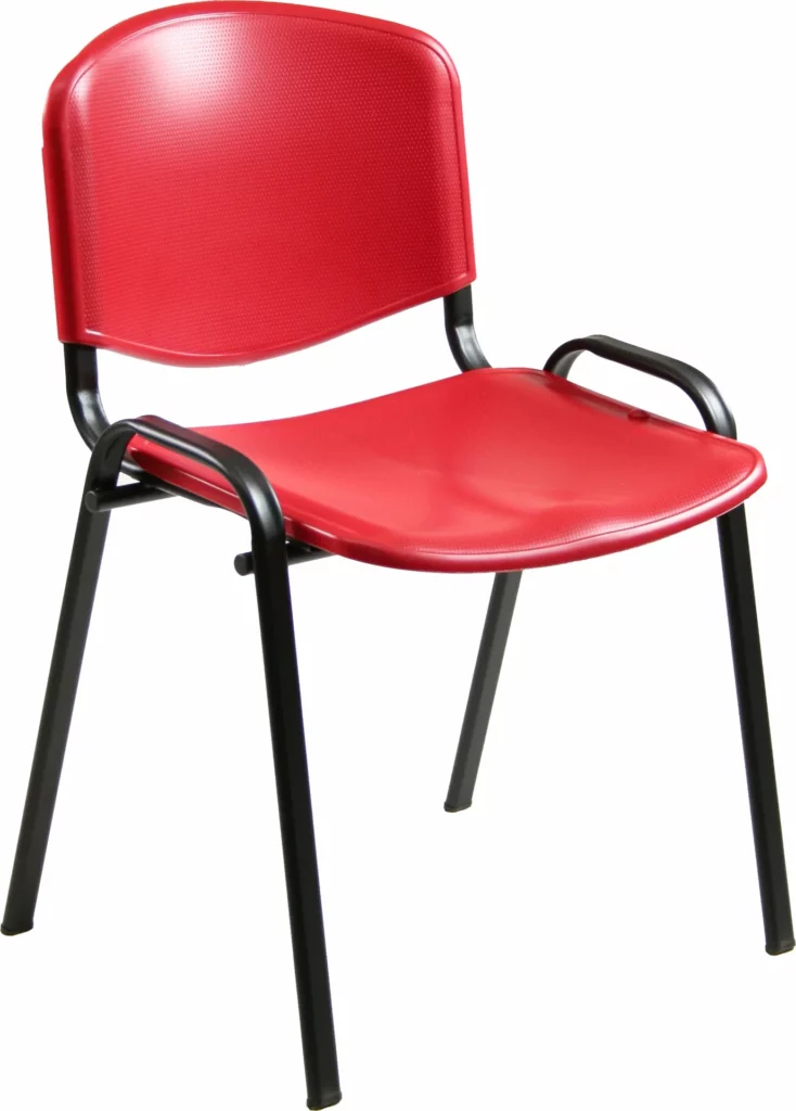 Silla confidente plástico Roja · Aranaz