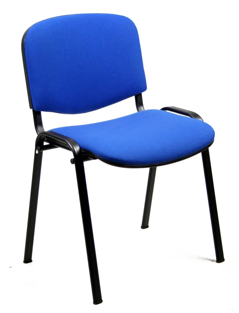 Silla confidente tapizada Azul · Aranaz