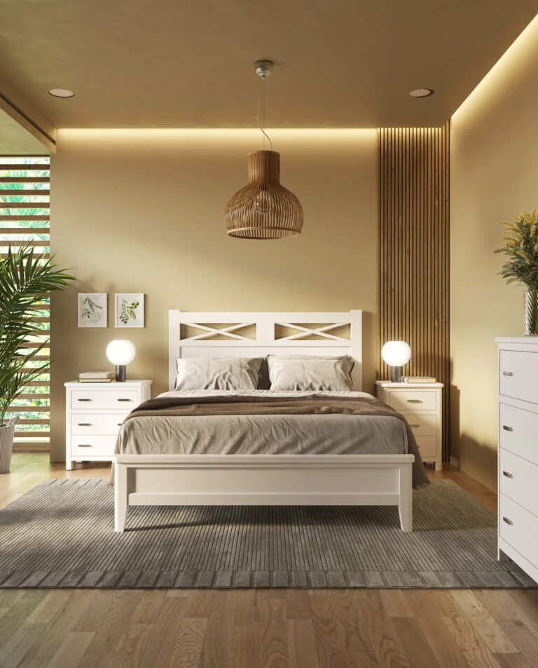 Cómoda Cerdeña | Cabecero Verona de 150 | Bancada madera de 150 | Mesita de 3 cajones Cerdeña | Mesita ancho 63 Cerdeña | CERDEÑA 91/02 – DORMITORIOS · Grupo Seys