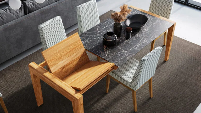 Mesa Fuerteventura 160 estirable | Silla Donna | TALLIN 26/01 – COMEDORES · Grupo Seys