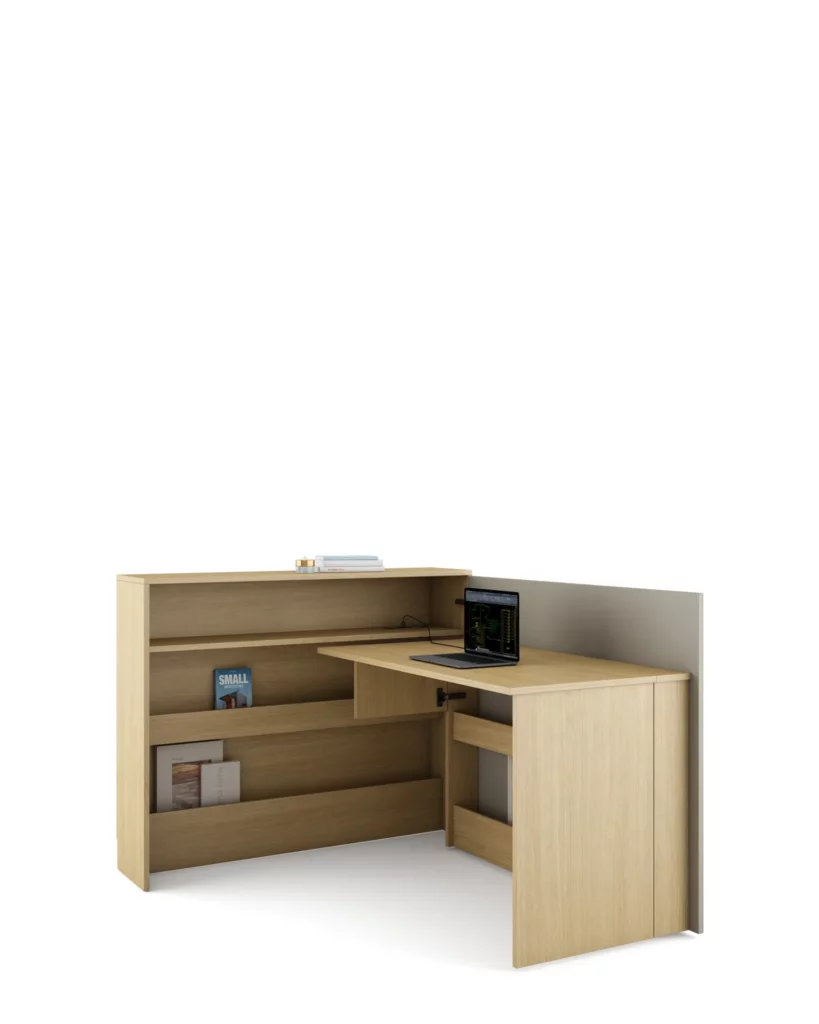 Escritorio - Elva Derecho - Plegable con Compartimentos Interiores · Muebles Torga