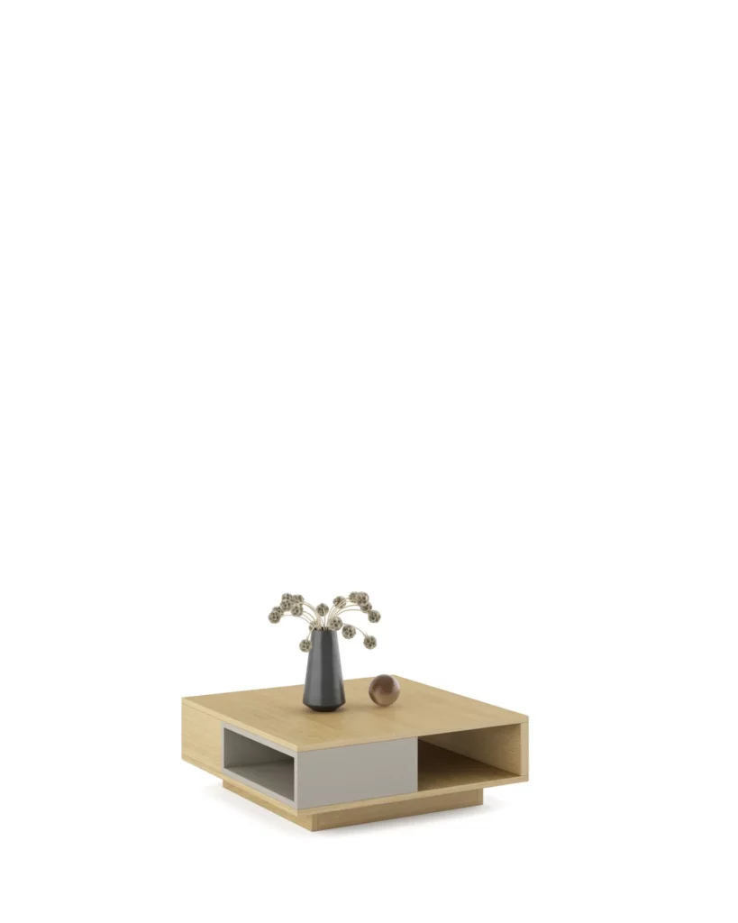 Mesa Centro - Eli - Cuadrada con Cubo · Muebles Torga