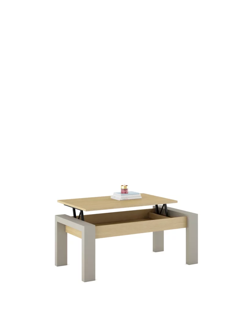 Mesa Centro - Eroa - Elevable con Patas Metalicas · Muebles Torga
