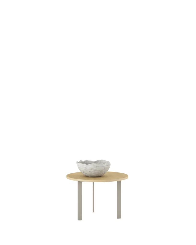 Mesa Centro - Narel - Redonda con Pata Metalica · Muebles Torga