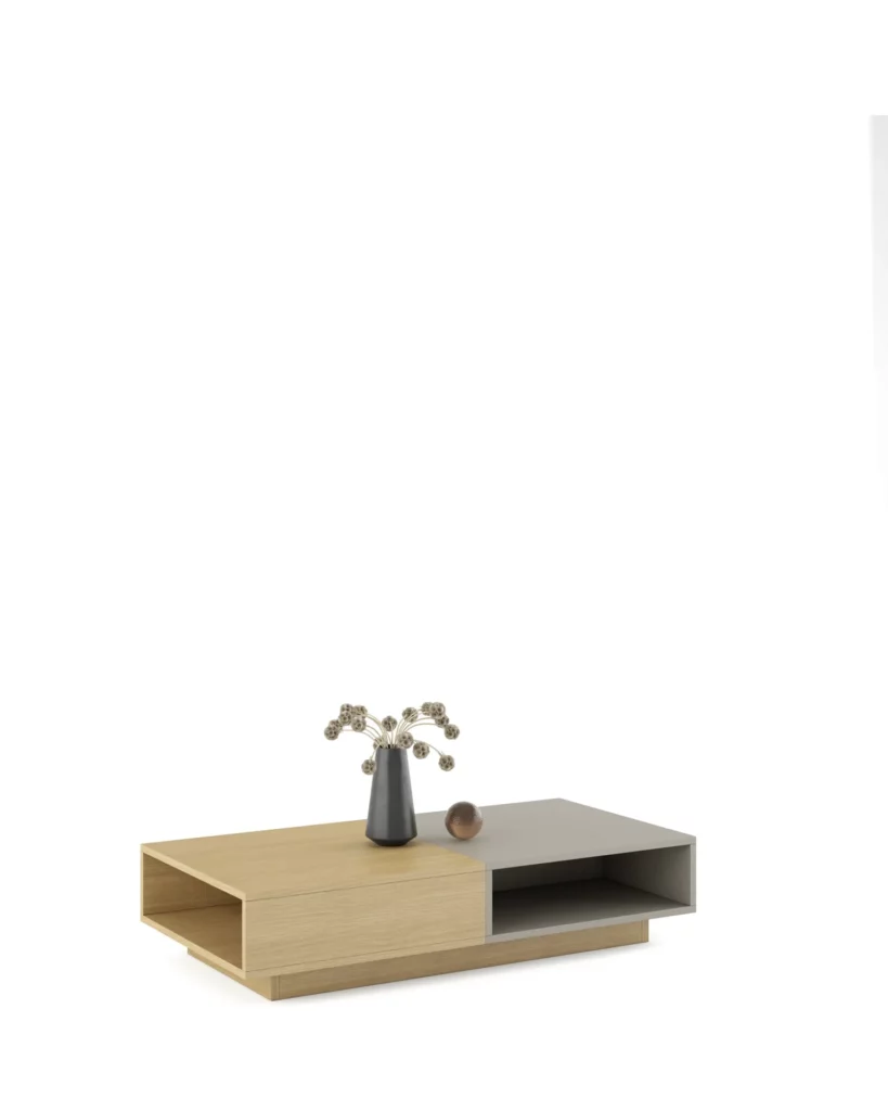 Mesa Centro - Riva - Rectangular con Cubo · Muebles Torga