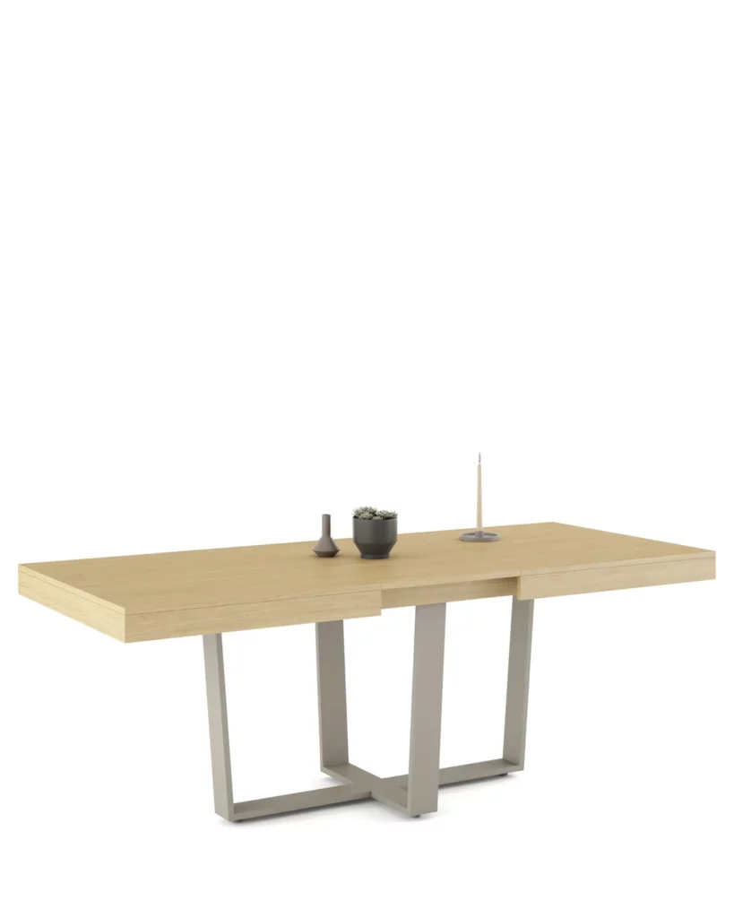 Mesa Comedor - Bera - Extensible con Faldón de Madera · Muebles Torga