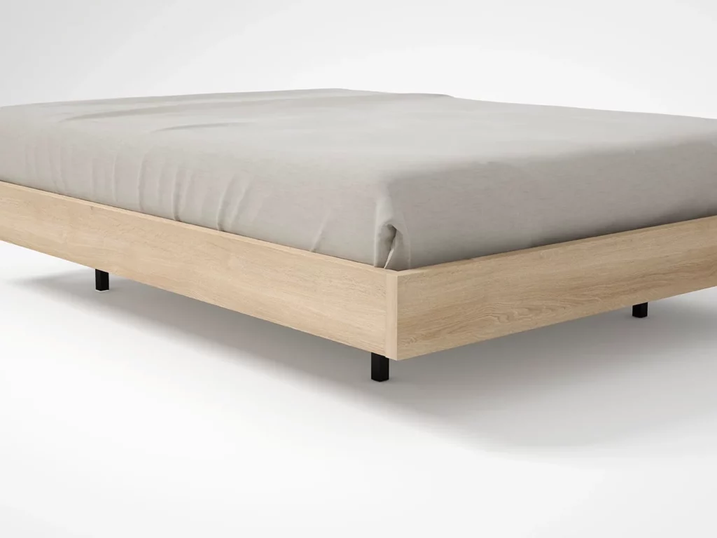Aro de cama de melamina con patas · ROS