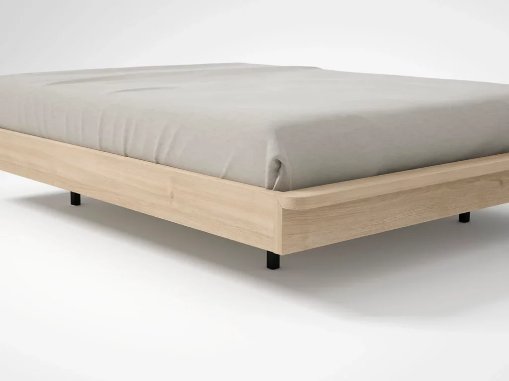 Aro de cama de melamina con piecero · ROS