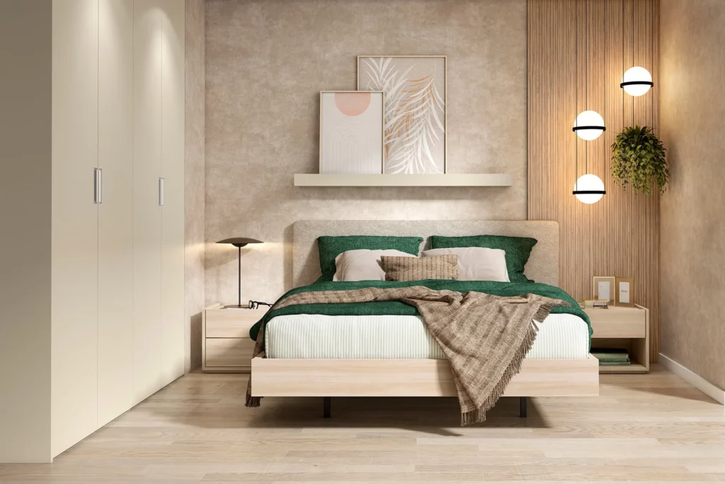 Cabecero de cama tapizado · ROS