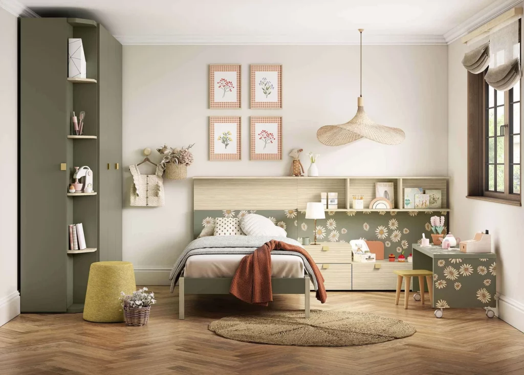 Cama juvenil con cabecero CRAZY PRINT · ROS