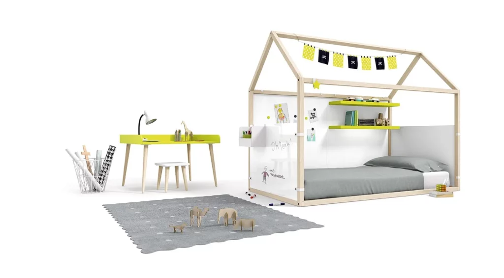 Casita Montessori con estantes · ROS