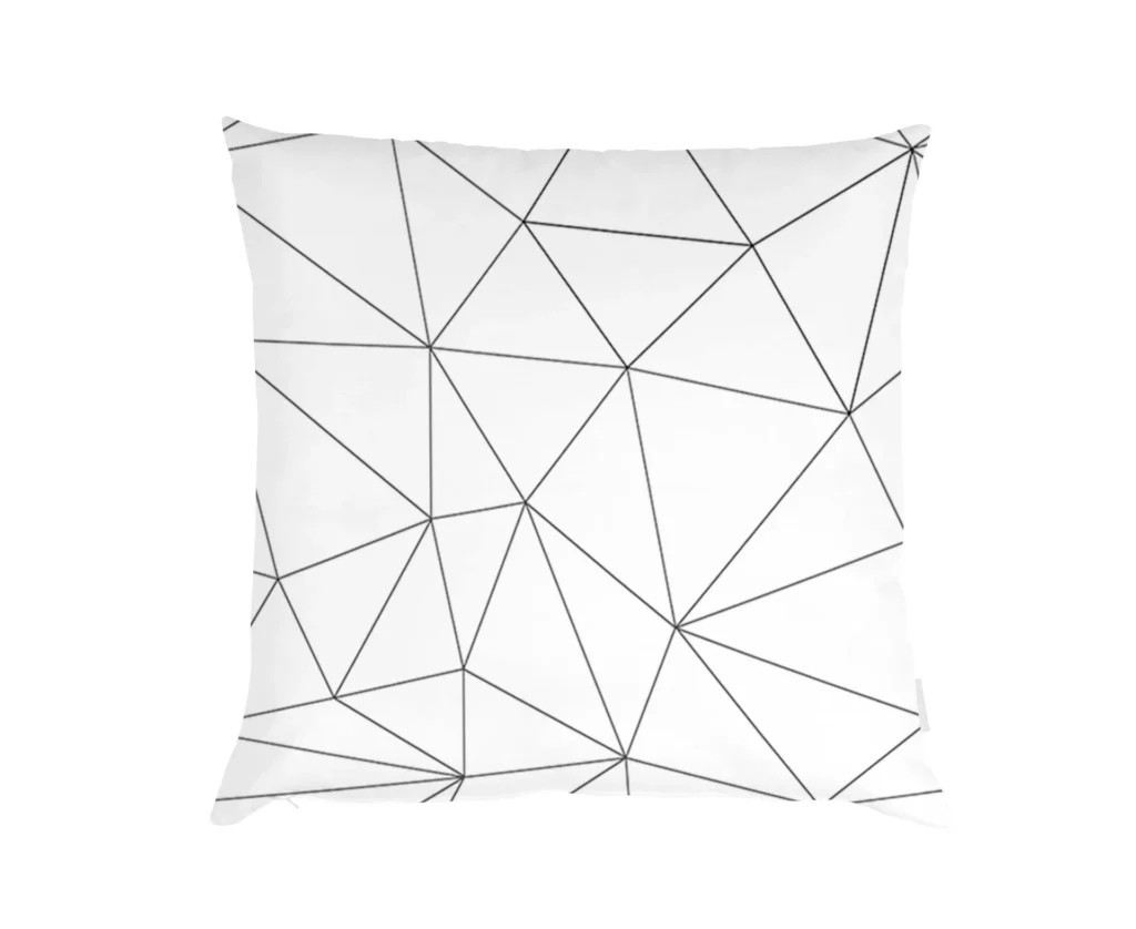 Cojín Origami Blanco · ROS