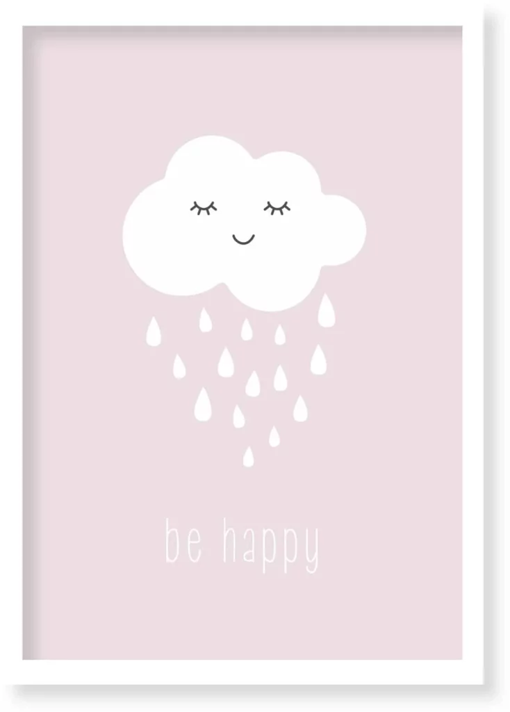 Cuadro Be Happy · ROS