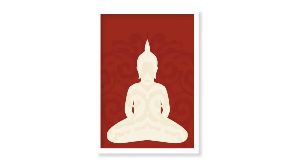 Cuadro Budha Rubí · ROS