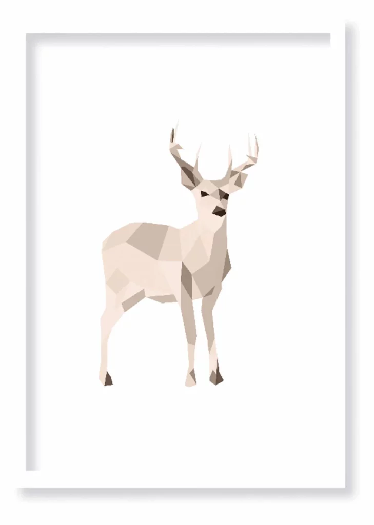 Cuadro Deer Baby · ROS