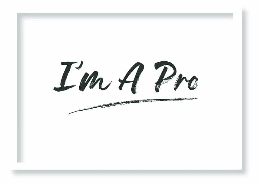 Cuadro I’m a Pro · ROS