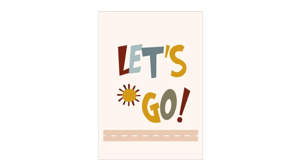 Cuadro Let’s go · ROS