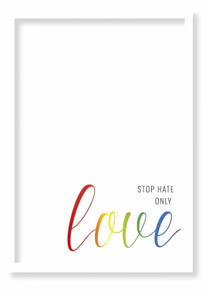 Cuadro Stop Hate · ROS