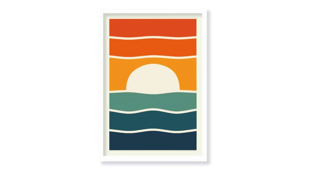 Cuadro Sunset Lines · ROS