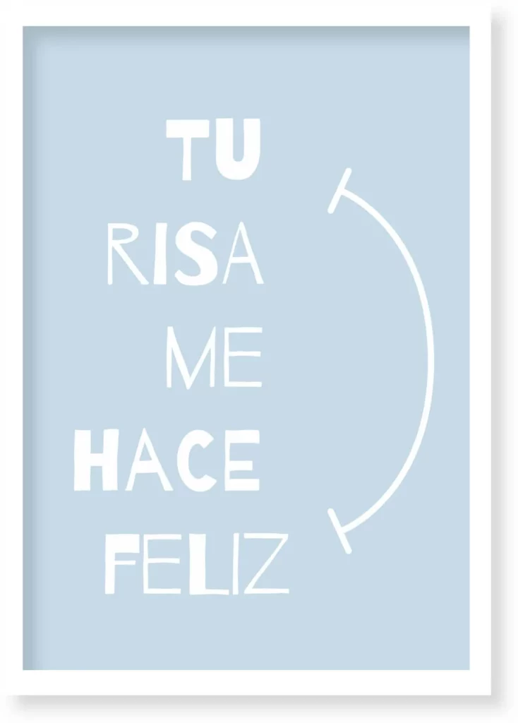 Cuadro Tu Risa Me Hace Feliz · ROS