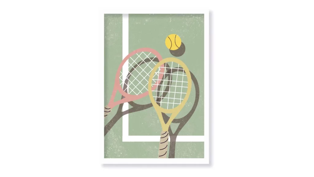 Cuadro vintage tennis · ROS