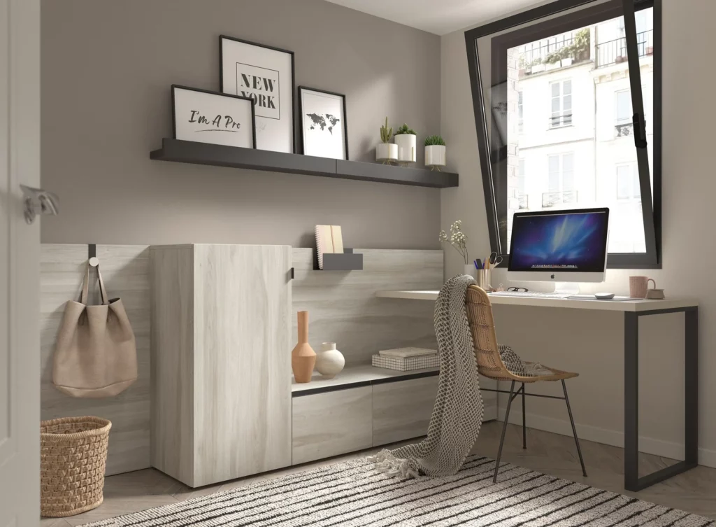 Despacho ergonómico para oficina en casa · ROS