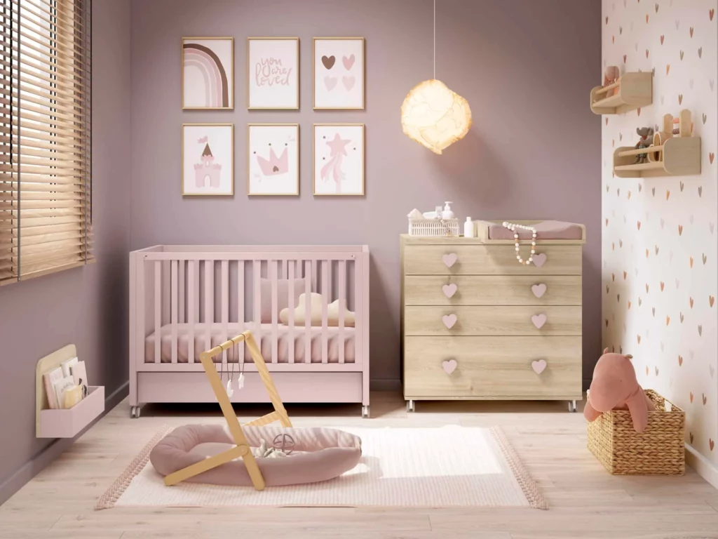 Dormitorio bebé con cuna Luxor · ROS