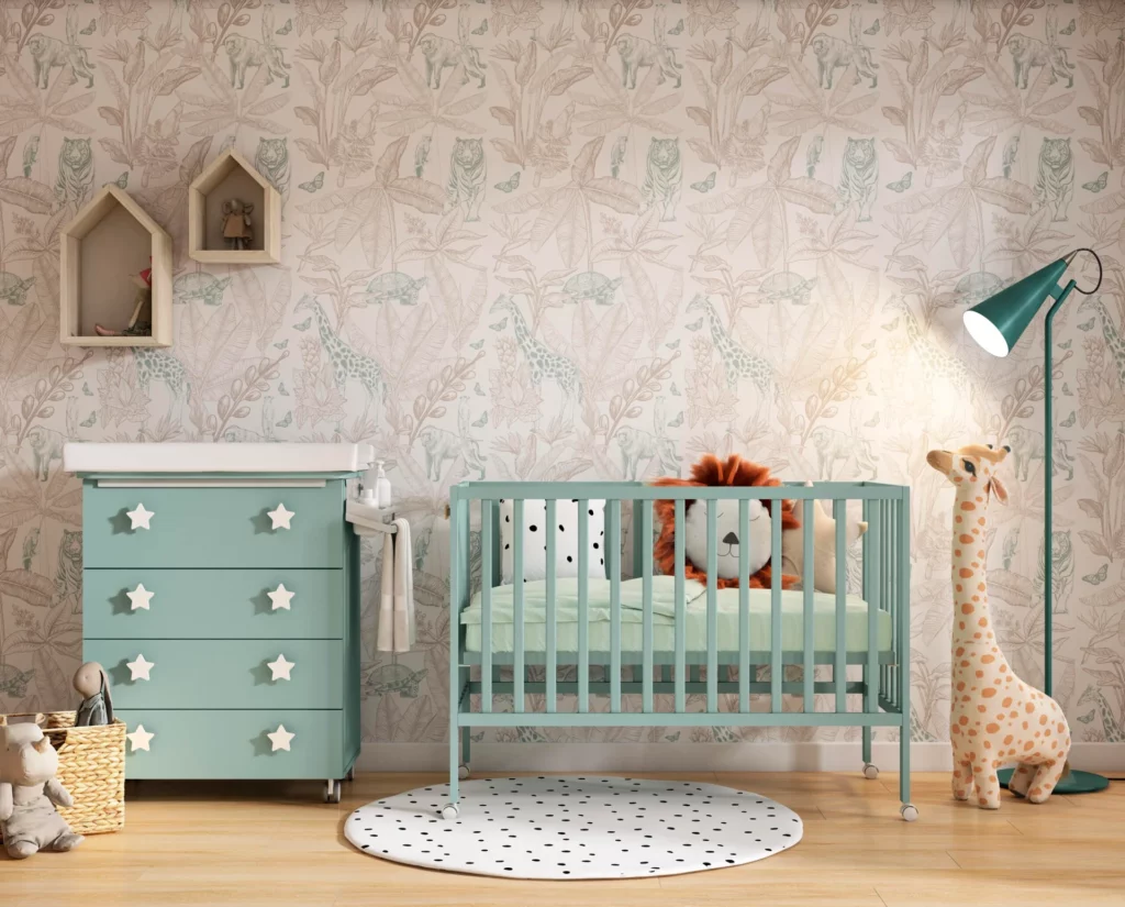 Habitación de bebé con cuna Play · ROS
