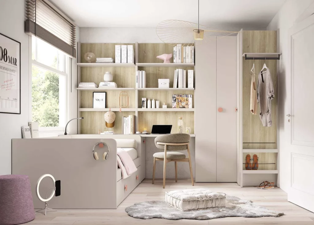 Habitación estilo clean · ROS