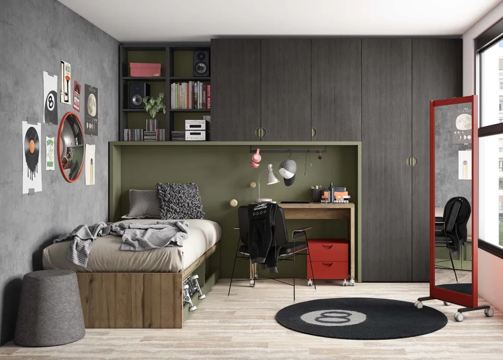 Habitación juvenil gorpcore · ROS