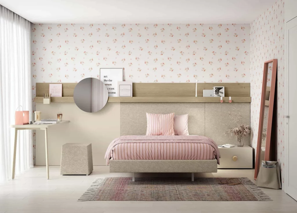 Habitación juvenil moderna royalcore · ROS