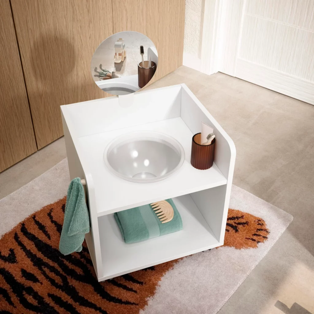Lavabo Montessori – Mueble higiene · ROS