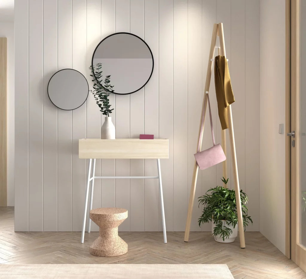 Mueble recibidor para teletrabajar · ROS
