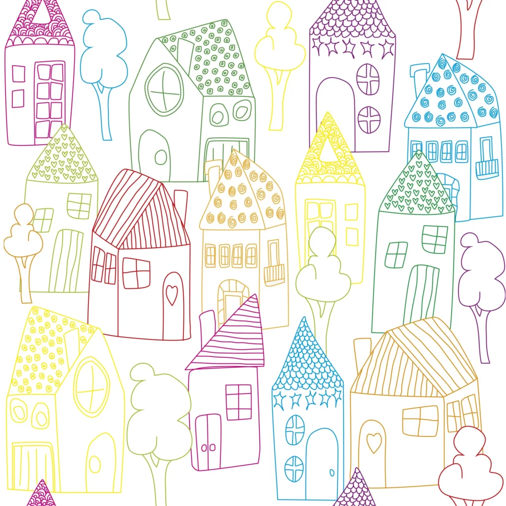 Papel de pared HOUSES · ROS