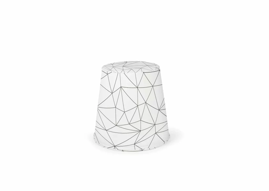 Puff cónico Origami · ROS