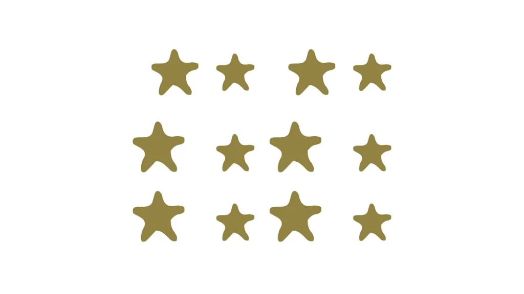 STICKER GOLDEN STARS · ROS