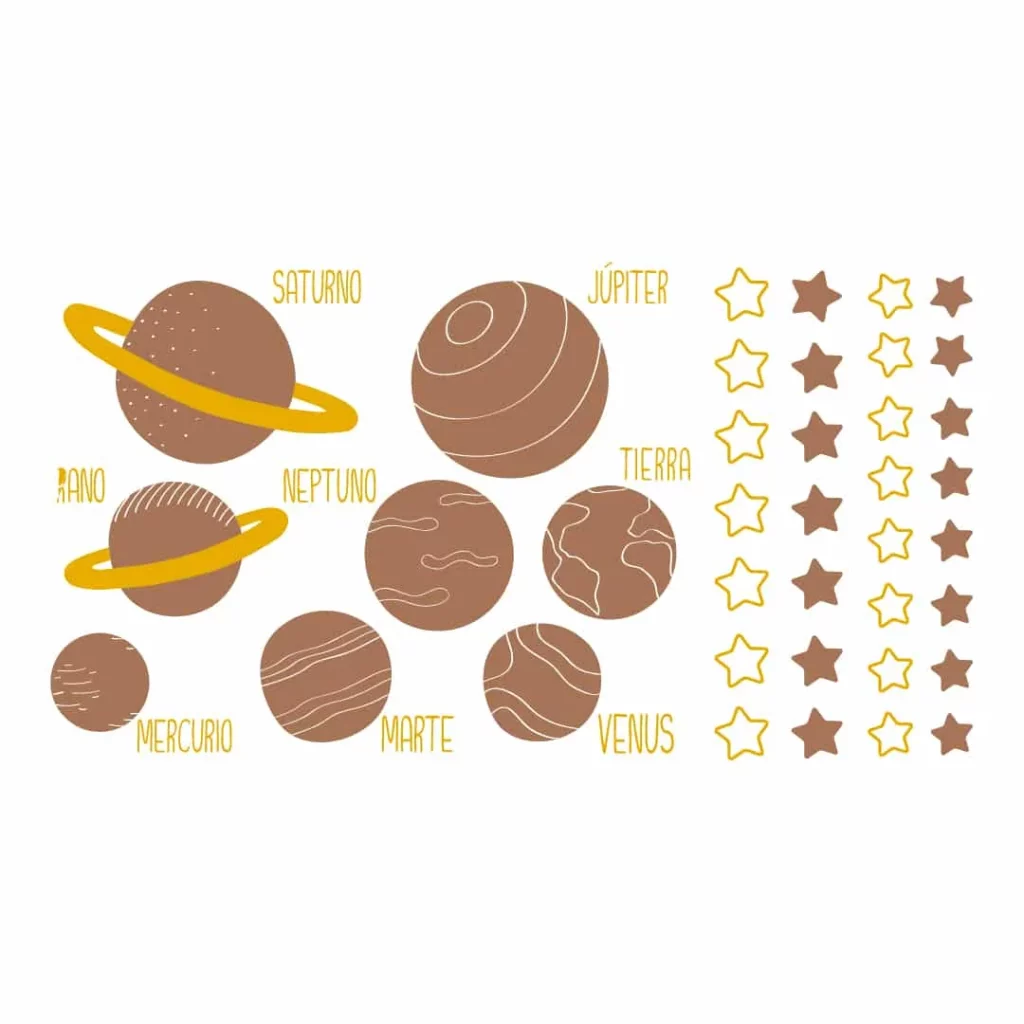 Sticker PLANETAS · ROS